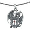 Medieval Shield Dragon Necklace