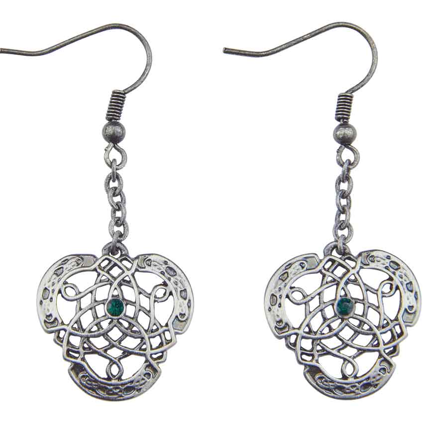 Sterling Silver 9ct Gold Celtic Knot Earrings Set main image 1