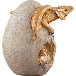 Gold Wyrmling and Egg Statue
