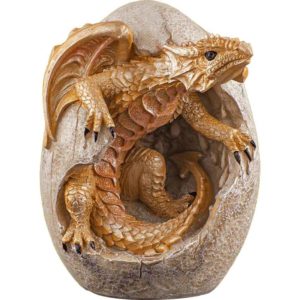 Gold Wyrmling and Egg Statue