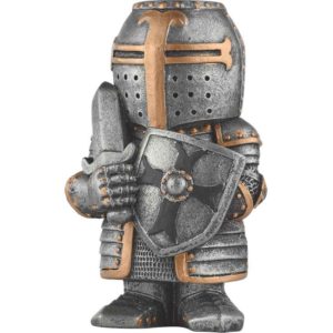 Medieval Crusader Mini Statue