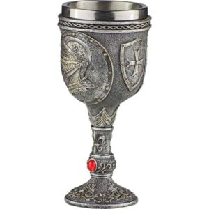 Medieval Knight Helmet Goblet