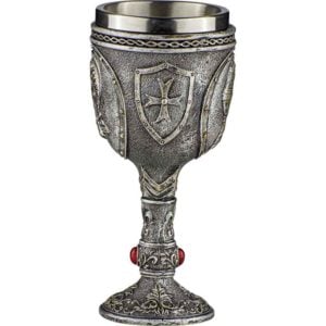 Medieval Knight Helmet Goblet
