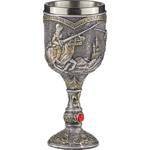 Horseback Medieval Knight Goblet