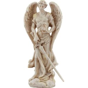 White Archangel Jeudiel of Leadership Statue