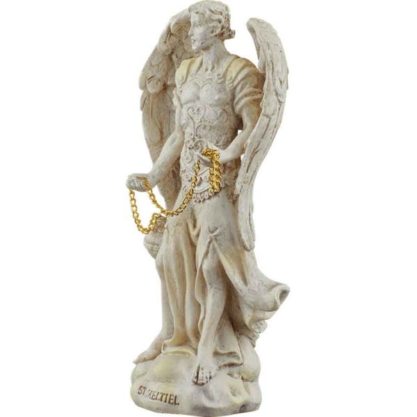 White Archangel Saeltiel of Prayer Statue