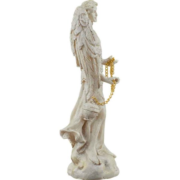 White Archangel Saeltiel of Prayer Statue