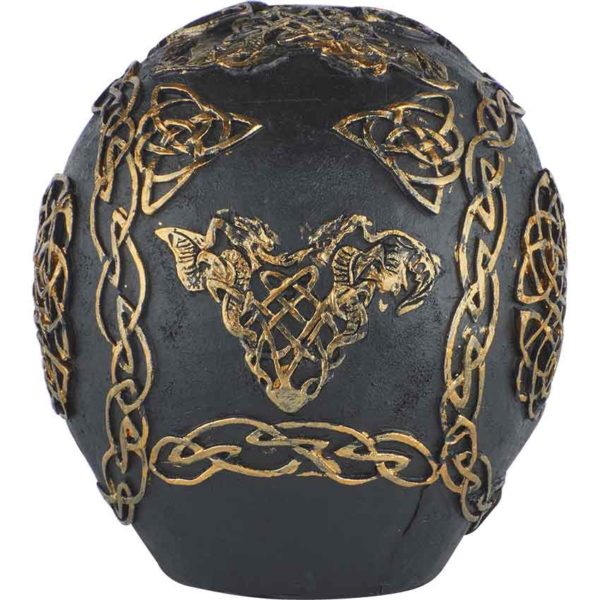 Celtic Cross Black Skull