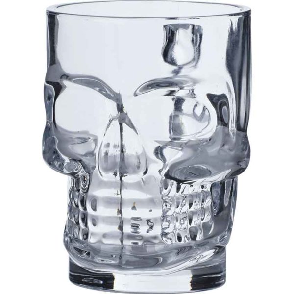Gothic Skull Drinking Glass