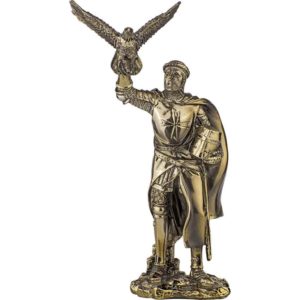 Crusader Falconer Bronze Statue