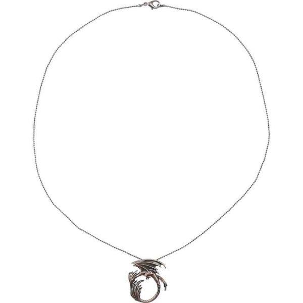 Circular Moon Dragon Necklace
