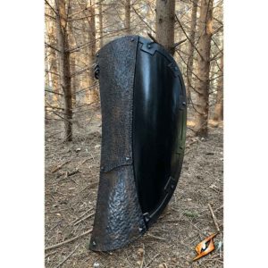 LARP Raider Shield with Rust Patina