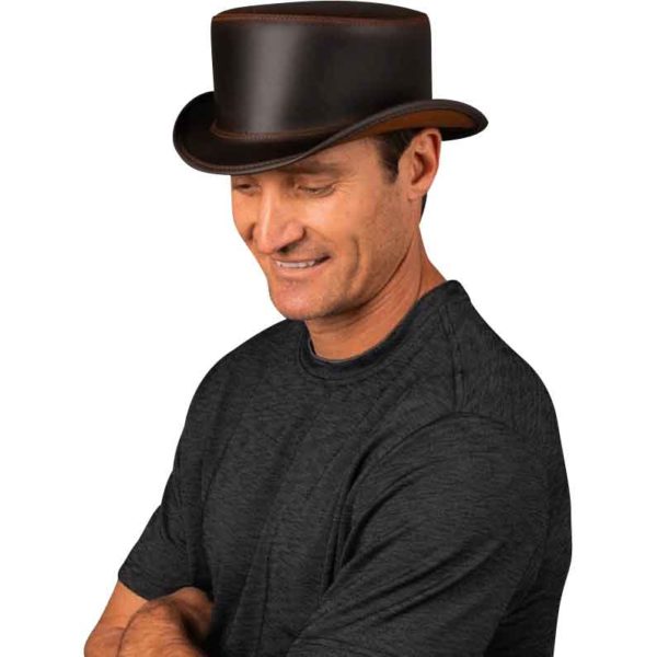 Bromley Leather Top Hat