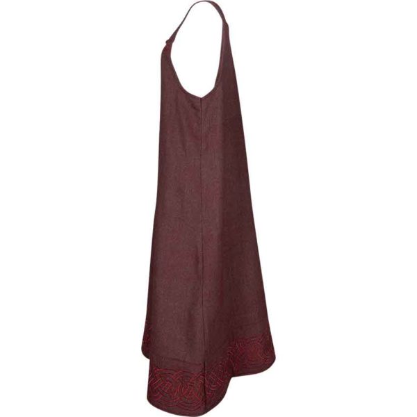 Alva Herringbone Apron Dress