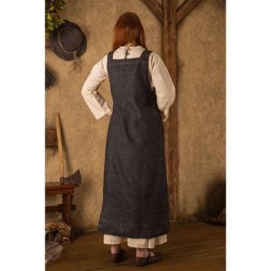 Alva Herringbone Apron Dress