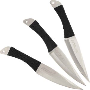 Set of 12 Silver Aero Throwing Knives