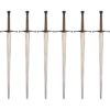 Synthetic Longsword Silver Blade - 6-Pack