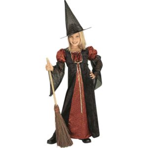 Girls Glitter Witch Costume