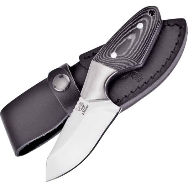 Black Pakkawood Fixed Blade Knife