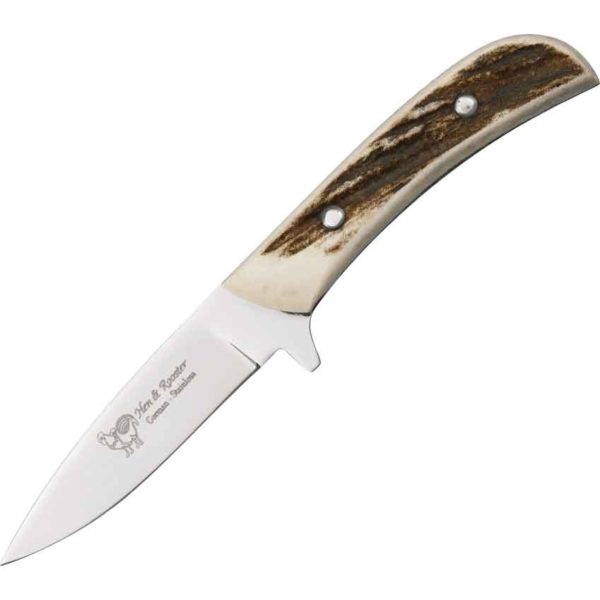 Small Stag Drop Point Knife