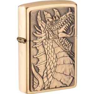 Brass Roaring Dragon Lighter