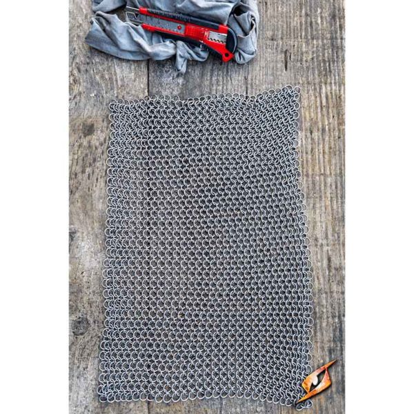 DIY Chainmail Sheet - 9mm Epic Grey - Small