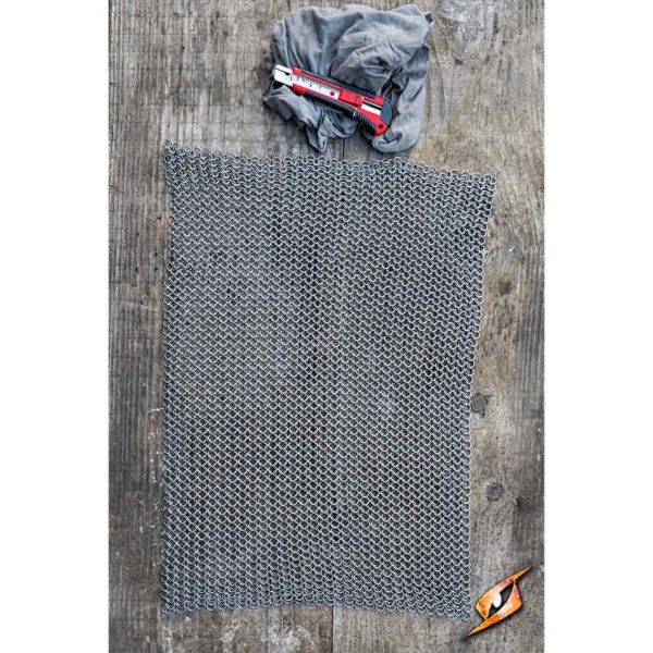 DIY Chainmail Sheet - 9mm Epic Grey - Large