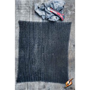 DIY Chainmail Sheet - 9mm Epic Dark - Large