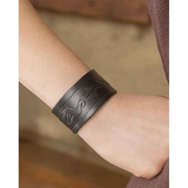 Small Leather Dragon Bracelet