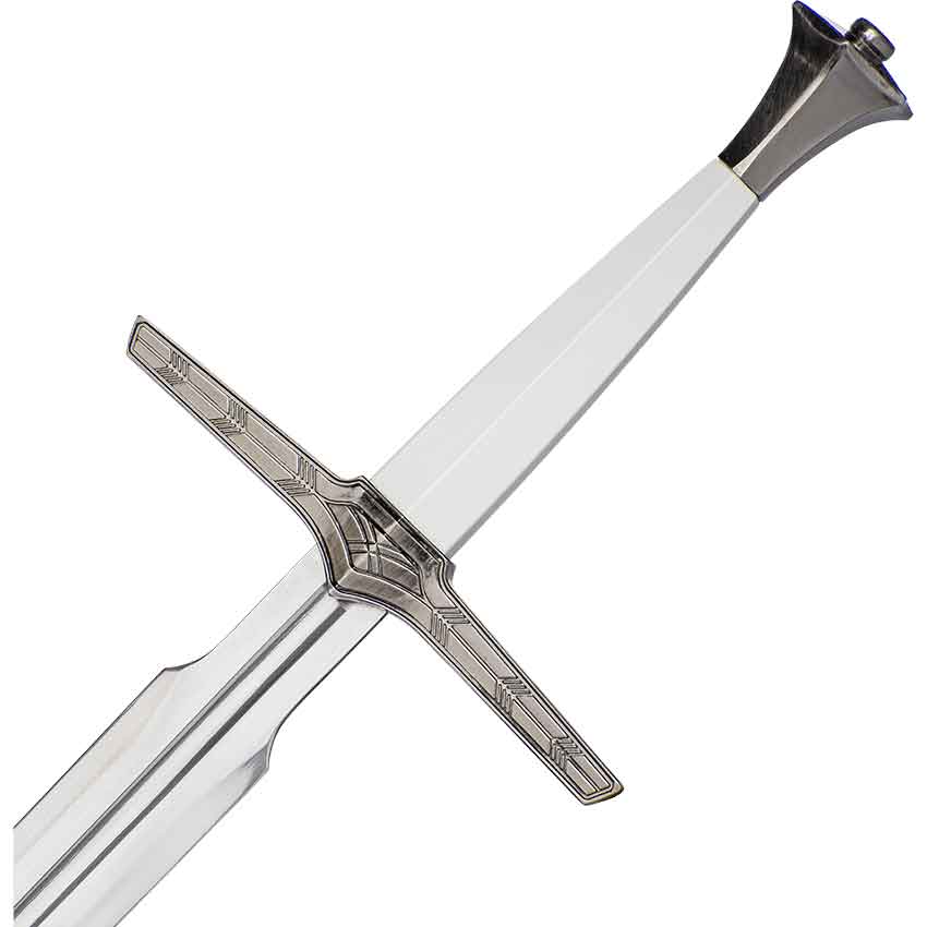 Geralt White Silver Witcher Sword Netflix Adaptation Steel Replica