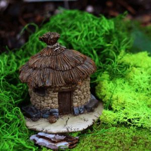 Thatched Fairy House Trinket Box