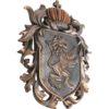Heraldic Lion Crest Plaque