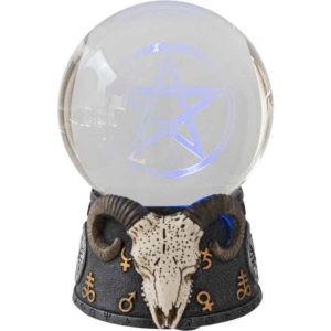 LED Sigil of Baphomet Ball Statue