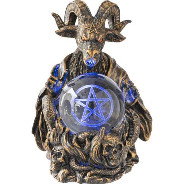 Baphomet with LED Ball Statue