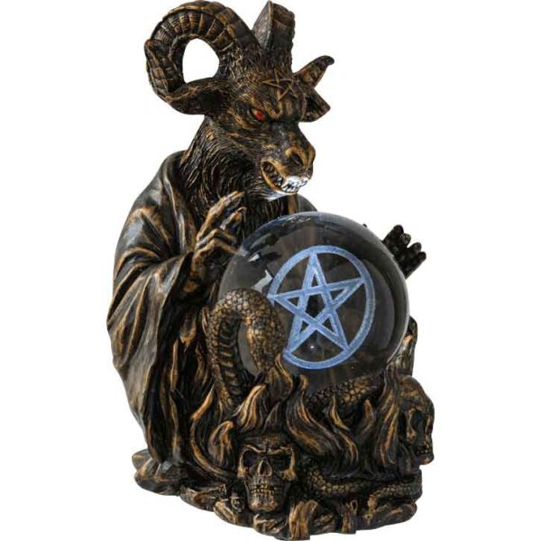 Baphomet with LED Ball Statue