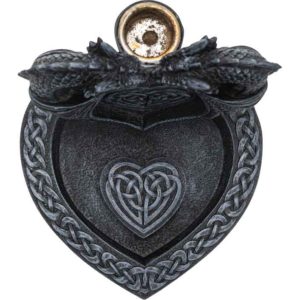 Double Dragon Heart Backflow Incense Burner