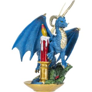 Dragon and Candle Christmas Ornament