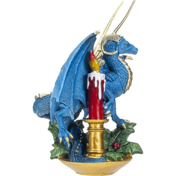 Dragon and Candle Christmas Ornament