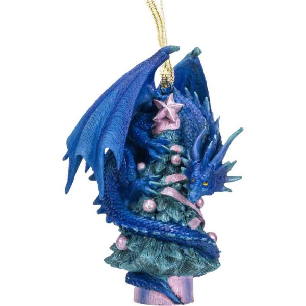 Dragon on Tree Christmas Ornament