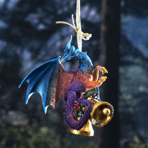 Dragon with Bells Christmas Ornament