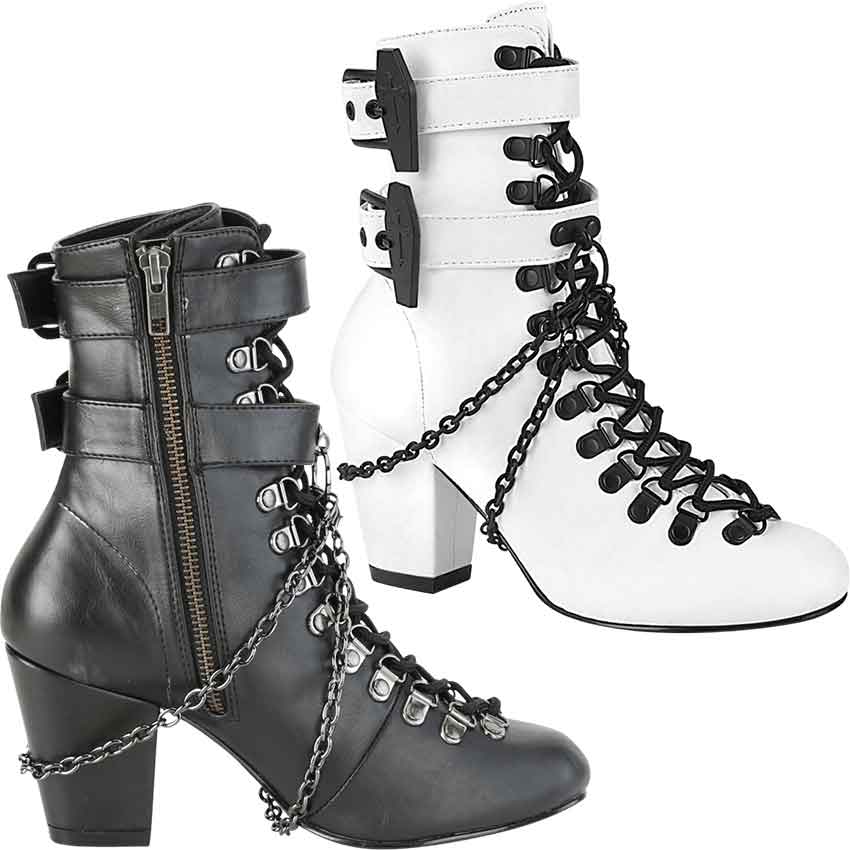 opschorten minstens Wieg Gothic Coffin Buckle Boots