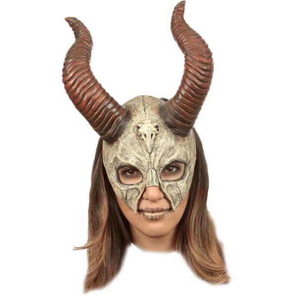 Mythical Horned Skull Mask