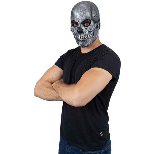 Perfect Fit Silver Skull Mask