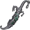 Small Ornate Dragon Dagger with Green Scabbard