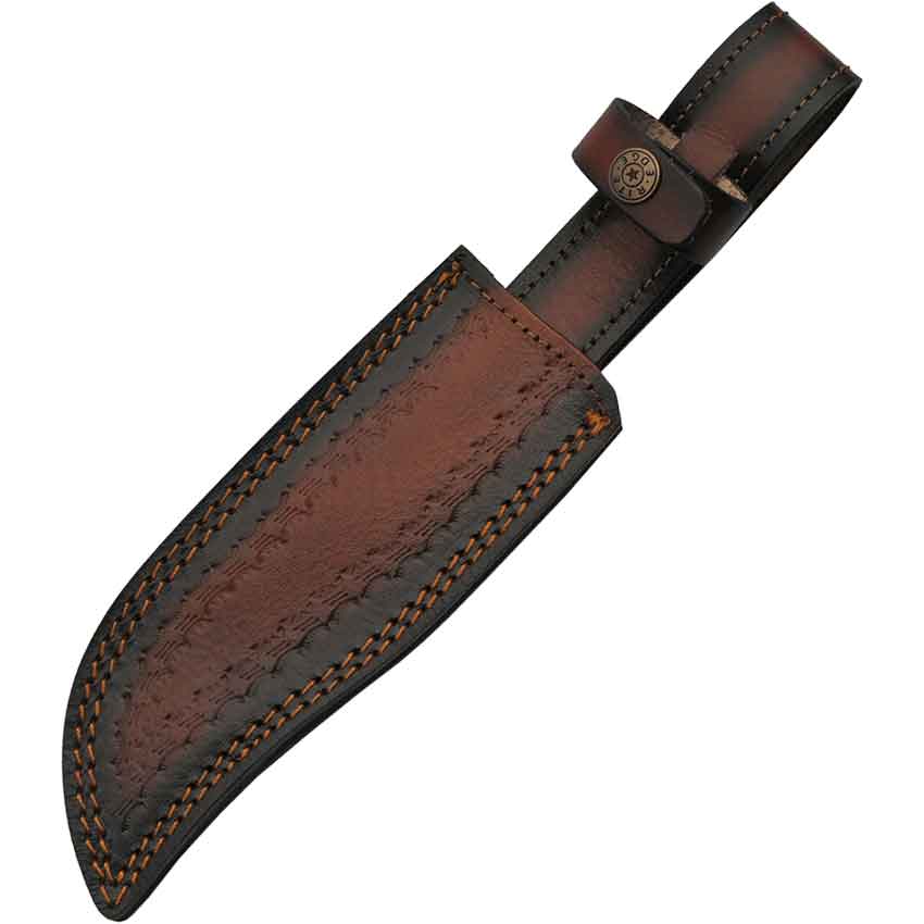 Herringbone Wood Sawback Hunting Knife