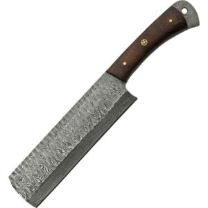 Rosewood Damascus Cleaver