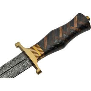 Herringbone Hilt Damascus Shortsword
