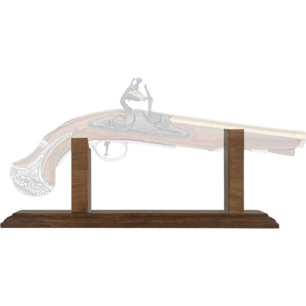 Wooden Flintlock Pistol Stand