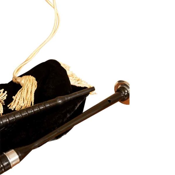 Black Sheesham Bagpipe with Black Cover