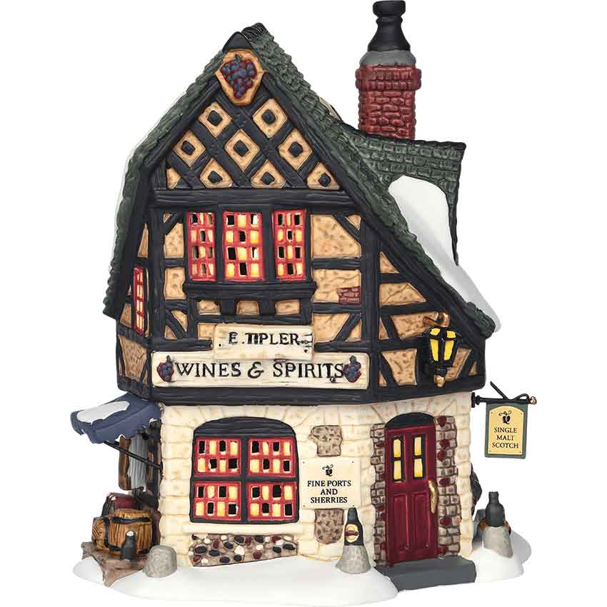 E Tipler Agent Wine and Spirits - Dickens Village by Department 56